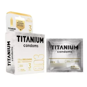 CONDON TITANIUM ULTRA DELGADO 0.03 MM - CAJA x 3 UNID