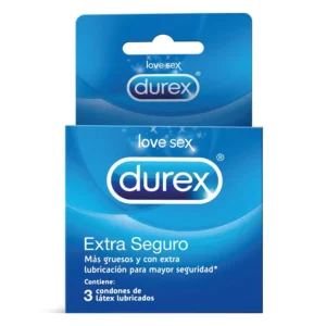 CONDONES DUREX  EXTRA SEGURO  - SACHET x 3