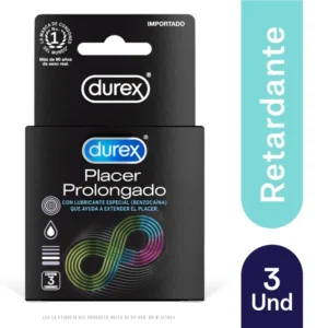 CONDONES DUREX  PLACER PROLONGADO - SACHET x 3