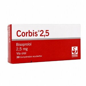 CORBIS 2.5 MG - CAJA x 30 TAB