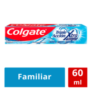 CREMA DENTAL COLGATE TRIPLE ACCION EXTRA BLANCURA - TUBO x 60 ML