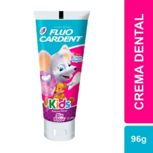 CREMA DENTAL FLUOCARDENT KIDS RATONA PEREZ SIN FLUOR JGB - TUBO x 96 G SABOR CHICLE MAGICO