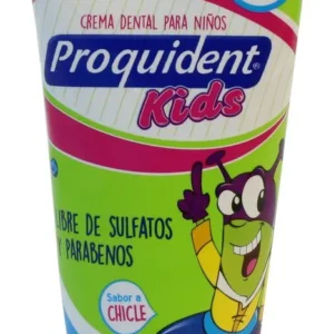 CREMA DENTAL PROQUIDENT KID´S CON FLUOR - TUBO x 75 ML - SABOR A CHICLE