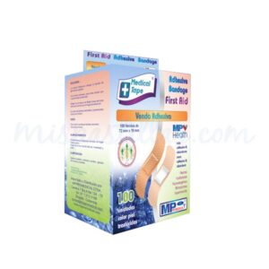 CURAS ADHESIVA TIRILLA PIEL - CAJA x 100 UND