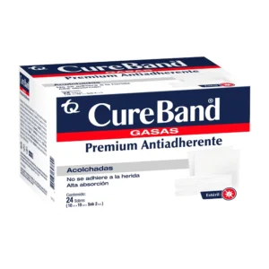 CUREBAND GASA ANTIADHERENTE 10 x 10 CM x 2