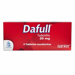 DAFULL 20 MG - CAJA x 4 TAB REC