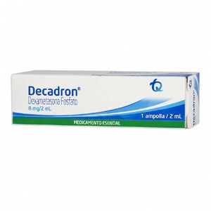 DECADRON 8 MG/2 ML SLN INY - CAJA x 1 AMP x 2 ML