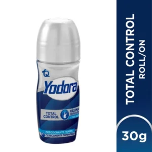 DESODORANTE HOMBRE YODORA HOMBRE TOTAL CONTROL EN ROLL ON - FCO ROLL ON x 30 G