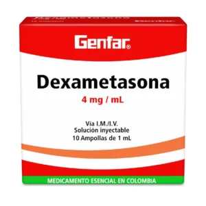DEXAMETASONA 4 MG/ML SLN INY - CAJA x 10 AMP