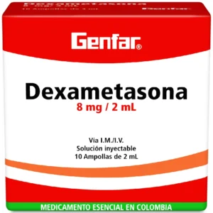 DEXAMETASONA 8 MG/2 ML SLN INY - CAJA x 10 AMP