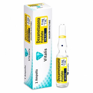 DEXAMETASONA FOSFATO 4 MG/1 ML SLN INY - CAJA x 1 AMP