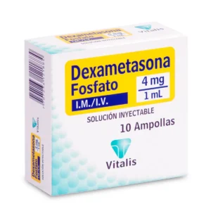 DEXAMETASONA FOSFATO 4 MG/1 ML SLN INY - CAJA x 10 AMP