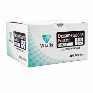 DEXAMETASONA FOSFATO 8 MG/2 ML SLN INY - CAJA x 100 AMP
