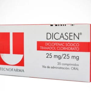 DICASEN 25 MG/25 MG - CAJA x 20 COMP