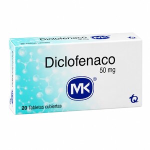 DICLOFENAC 50 MG - CAJA x 20 TAB REC. (LAB MK)