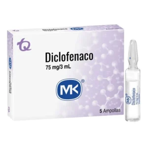 DICLOFENACO 75 MG/3 ML SLN INY . CAJA x 5 AMP