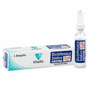 DICLOFENACO SOD 75 MG/3 ML SLN INY - CAJA x 1 AMP