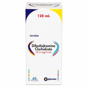 DIFENHIDRAMINA CLORHIDRATO 12.5 MG/5 ML JBE - FCO x 120 ML