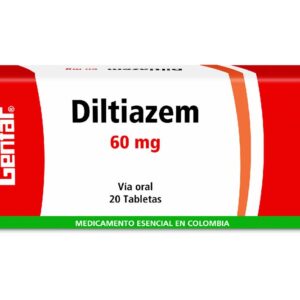 DILTIAZEM 60 MG - CAJA x 20 TAB