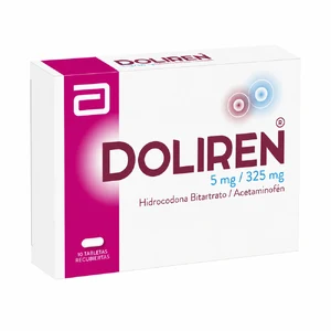 DOLIREN 5 MG/325 MG - CAJA x 10 TAB