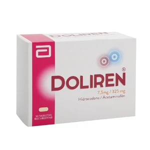 DOLIREN 7.5 MG/325 MG - CAJA x 30 TAB REC.