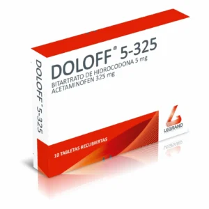 DOLOFF 5 MG/325 MG - CAJA x 10 TAB