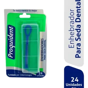 ENHEBRADORES PARA SEDA DENTAL PROQUIDENT - BLISTER x 24 UND