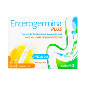 ENTEROGERMINA PLUS 4000 MILLONES/ 5ML SLN ORAL - CAJA x 5 AMP BEBIBLES x 5 ML