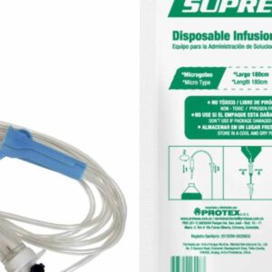 EQUIPO VENOCLISIS DE MICROGOTEO - SUPREME - BLISTER VERDE x 1 UND