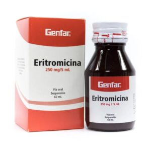 ERITROMICINA 250 MG/5 ML SUSP ORAL - FCO x 60 ML