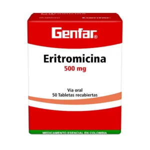 ERITROMICINA 500 MG - CAJA x 50 TAB
