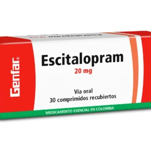 ESCITALOPRAM 20 MG - CAJA x 30 COMP