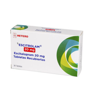 ESCITROLAM 20 MG - CAJA x 30 TAB REC.