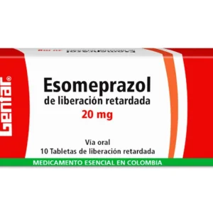 ESOMEPRAZOL 20 MG - CAJA x 10 TAB RET