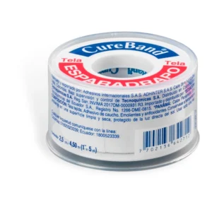 ESPARADRAPO TELA CUREBAND - CARRETEO x 1 x 5 YDAS