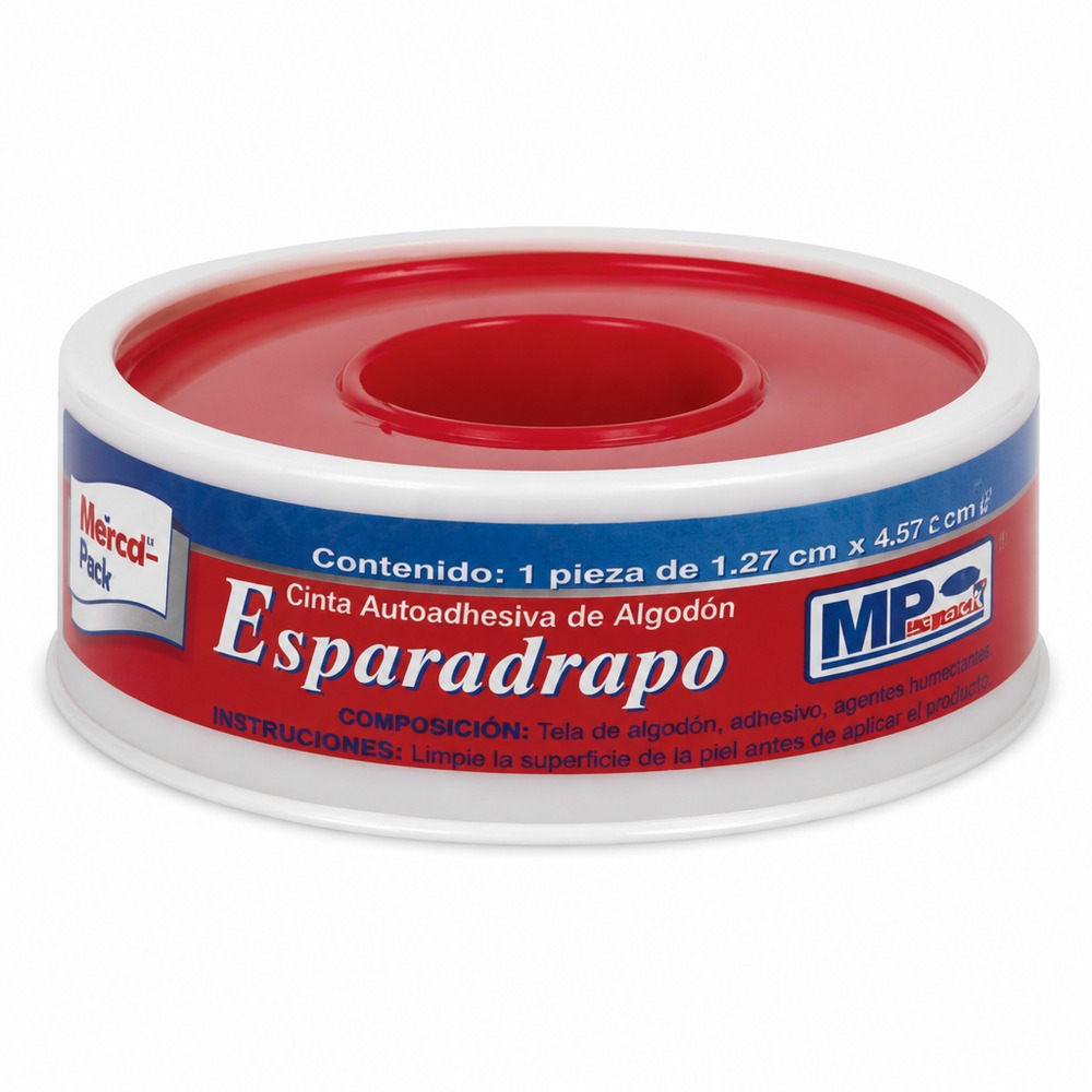 ESPARADRAPO TELA MEDICAL TAPE 1/2 x 1 YDAS - ROLLO x 1 UND