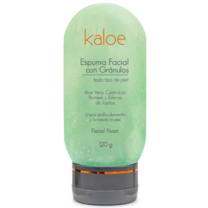ESPUMA FACIAL CON GRANULOS KALOE - TUBO x 120 GR
