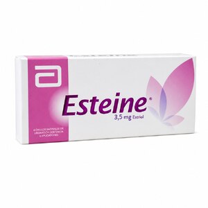 ESTEINE 3.5 MG - CAJA x 6 OVULOS VAGINAL DE LIB. SOST. + 6 APLICADORES