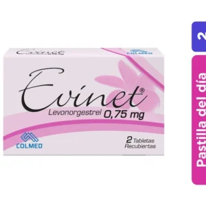 EVINET 0.75 MG - CAJA x 2 TAB