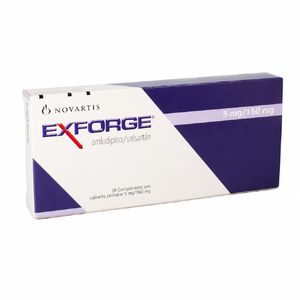 EXFORGE 5 MG/160 MG - CAJA x 28 COMP