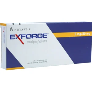 EXFORGE 5 MG/80 MG - CAJA x 28 TAB