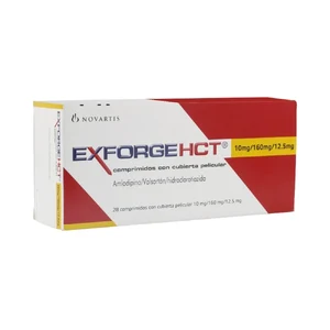 EXFORGE HCT 10 MG /160 MG/12.5 MG - CAJA x 28 COMP