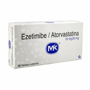 EZETIMIBE 10 MG/ATORVASTATINA 20 MG - CAJA x 30 TAB