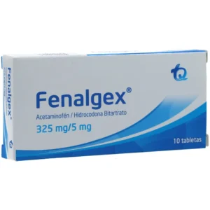 FENALGEX 325 MG/5 MG - CAJA x 10 TAB