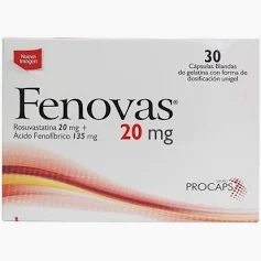 FENOVAS 20 MG (135 MG/20 MG) - CAJA x 30 CAPS BLANDAS
