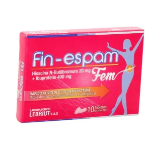 FIN-ESPAM FEM 20 MG/400 MG - CAJA x 10 TAB RECU