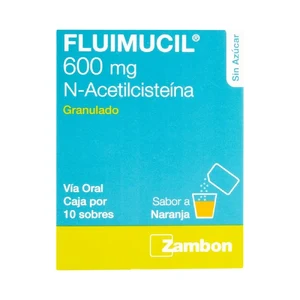 FLUIMUCIL 600 MG GRANULOS - CAJA x 10 SOB x 1.5 G C/U