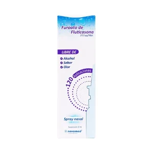 FUROATO DE FLUTICASONA 27.5 MCG/50 MCL SUSP/SPRAY NASAL - FCO x 120 APLICACIONES