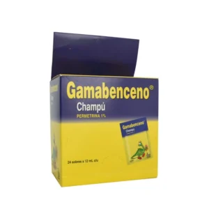 GAMABENCENO CHAMPU 1% - CAJA x 24 SACHET x 12 ML