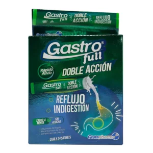 GASTROFULL DOBLE ACCIÓN SUSP ORAL - CAJA x 24 SHACHET x 10 ML C/U - SABOR A MENTA